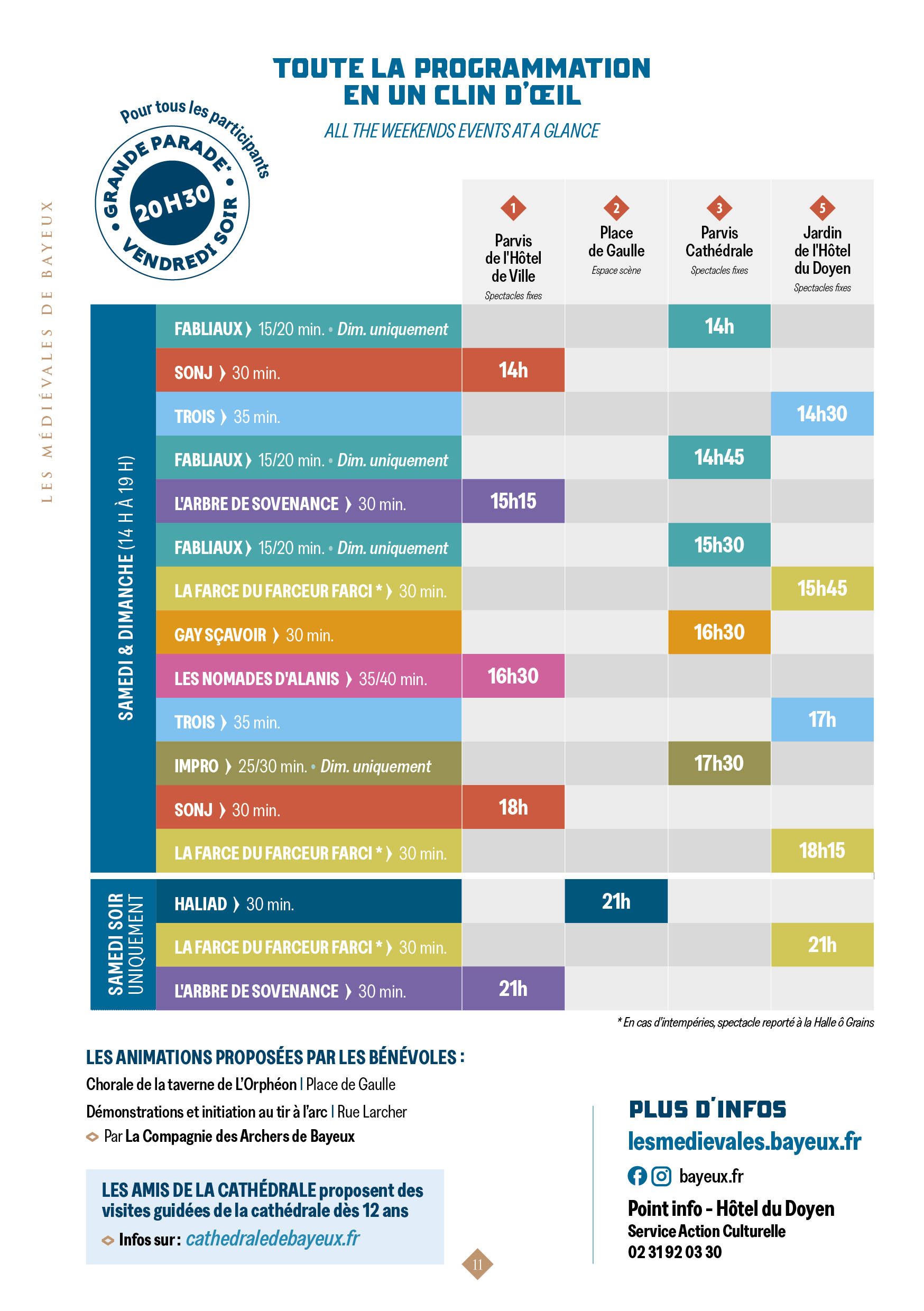 Exe programme A5 Fêtes Médiévales Bayeux 20252